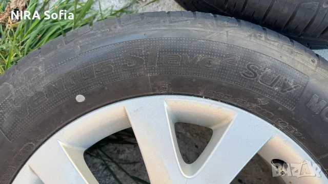 Оригинални алуминиеви джанти Mazda 18” х 7 1/2 J 50 с гуми Hankook Ventus Slevo 2 Suv 235/60R18, снимка 6 - Гуми и джанти - 56121813