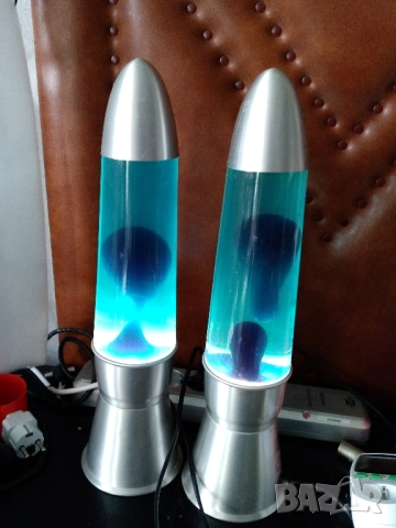 Лава-лампа, синя, снимка 3 - Други - 52442414