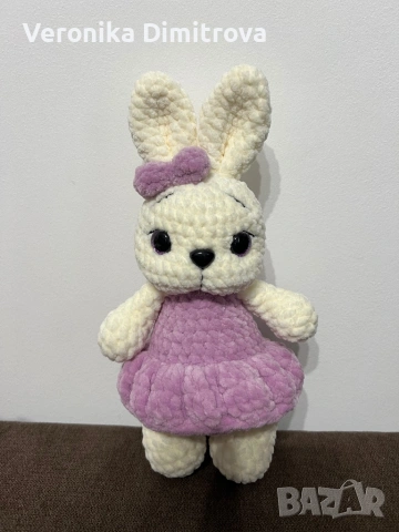 Плетени зайчета, снимка 2 - Плюшени играчки - 52065119