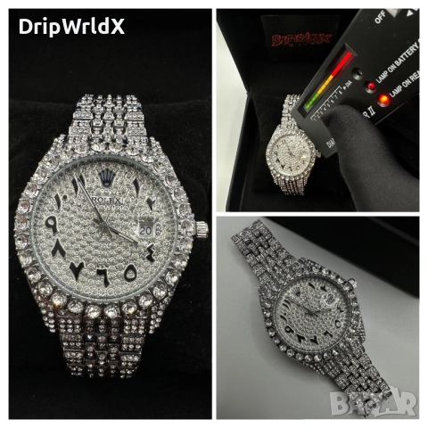 Rolex Datejust 40mm Мойсанит Диамант Арабски Циферблат Различни Модели