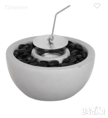 Декоративна камина на биоетанол декорация камък и огнище 23х11 см., снимка 9 - Други - 52298039