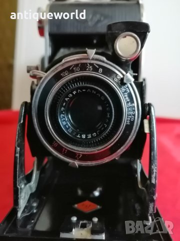 Стар МЕХОВ Фотоапарат  АГФА , AGFA 1937г., снимка 3 - Антикварни и старинни предмети - 42532782