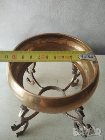 месингова поставка,стойка, снимка 2 - Други ценни предмети - 41929499