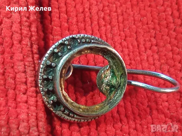 СТАРИННА СРЕБЪРНА ОБЕЦА СРЕБРО ВИСОКА ПРОБА с ГНЕЗДА За ИНКРУСТИРАНЕ на СКЪПОЦЕННИ КАМЪНИ 38105, снимка 10 - Антикварни и старинни предмети - 49733052