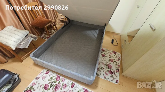 легло с място за съхранение , снимка 5 - Спални и легла - 55837796