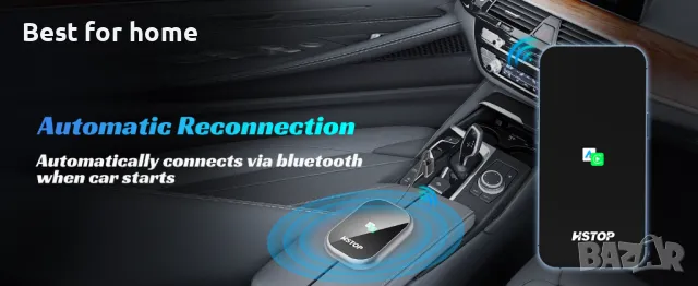 Безжичен адаптер Carplay и Android, снимка 9 - Аксесоари и консумативи - 49116456