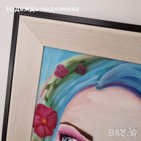 "Пролет" - авторска картина с маслени бои, снимка 3 - Картини - 44212490