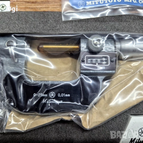 Микрометър резбомер MITUTOYO , снимка 4 - Шублери - 28329159