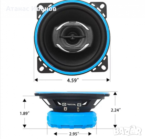 Музика за кола (тонколони 10 см. говорителиpioneer jbl pioneer alpine sony) , снимка 3 - Тонколони - 36451313