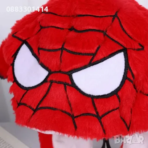 Плюшена Шапка Спайдърмен Спайдермен , снимка 4 - Шапки - 47407634