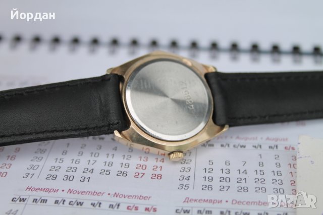 СССР часовник ''Слава'' позлатен, снимка 6 - Антикварни и старинни предмети - 41396979