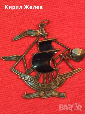 ПИРАТСКИ КОРАБ от МЕСИНГ АРТ ВИСУЛКА ВЕТРОХОД ШХУНА с ЕМАЙЛ 24424, снимка 4 - Колиета, медальони, синджири - 33962668
