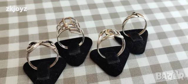 4 СРЕБЪРНИ ПРЪСТЕНА ПО ИЗБОР ОТ 8 eврo ДО 14 еврo, снимка 2 - Пръстени - 47826313