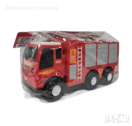 Детска голяма пожарна кола, която пръска вода, снимка 2 - Коли, камиони, мотори, писти - 48110753