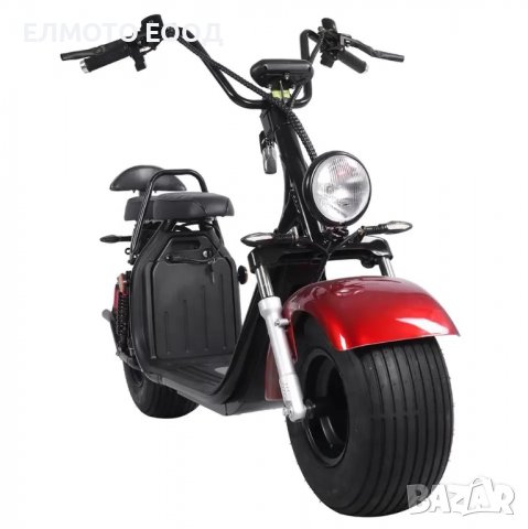 Електрически скутер тип Чопър модел HR2-1 в червен цвят, снимка 5 - Мотоциклети и мототехника - 39585296