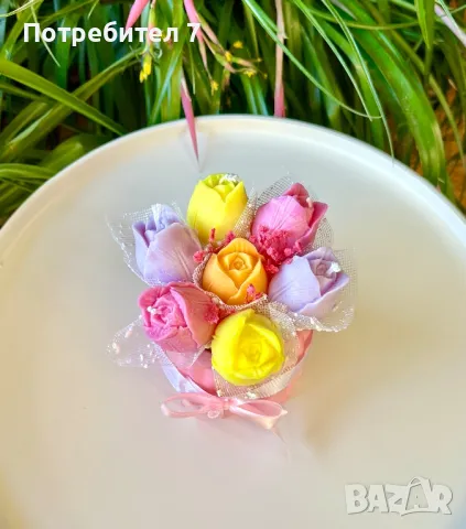 Букет от ароматни соеви свещи , снимка 3 - Декорация за дома - 48802825