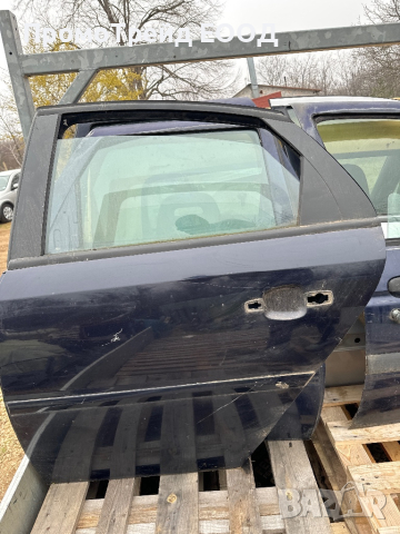 Задна лява синя врата Опел Вектра С Ц Opel Vectra C GTS
