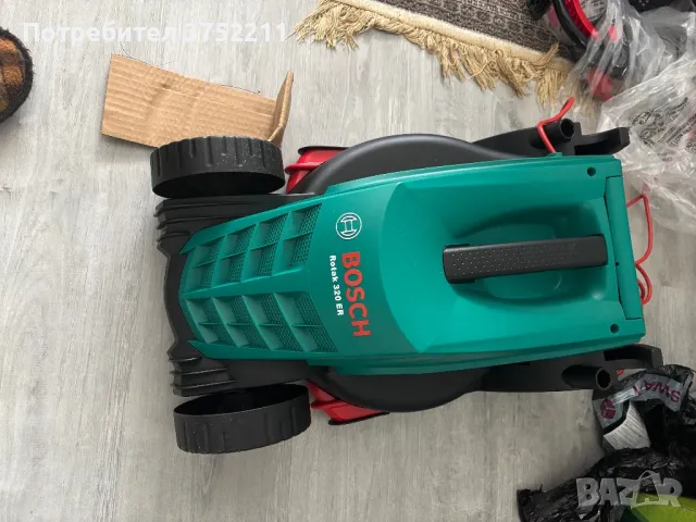 Електрическа косачка Bosch Rotak 1200 W 32 см, снимка 6 - Градинска техника - 49467536
