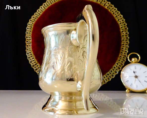 Бронзова чаша,халба Британска Индия,маркирана. , снимка 11 - Антикварни и старинни предмети - 41693297