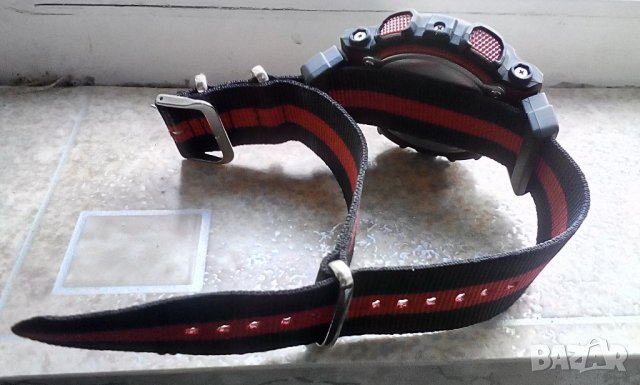 Адаптери и Нато каишка 24 мм за Casio Gshock GA100, снимка 7 - Каишки за часовници - 41840976