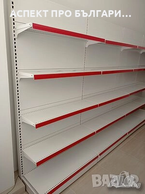 Островни /двустранни стелажи за магазини, супермаркети, аптеки, снимка 8 - Стелажи и щандове - 52158236