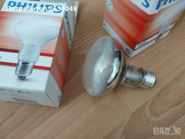 инфрачервена лампа 100w БЯЛА , снимка 2 - Други стоки за животни - 40279829