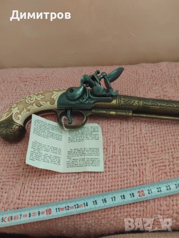 Ретро бронзов пистолет , снимка 4 - Антикварни и старинни предмети - 52789723