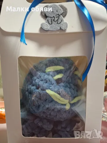 Плетена играчка октопод , снимка 2 - Плюшени играчки - 49132415
