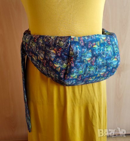 Унисекс раничка с кубистичен дизайн -- ръчна изработка, снимка 9 - Раници - 41604876