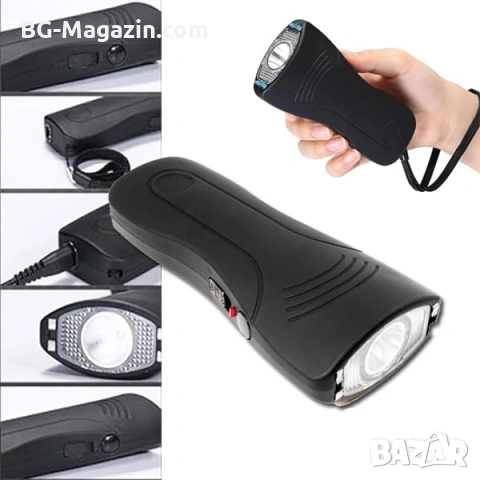 Мощен електрошок кучегон за самозащита от кучета нападение с LED фенер акумулаторен самоотбрана, снимка 5 - Екипировка - 53032332