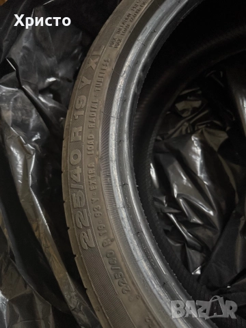 1 брой лятна гума Continental 225/40/R19 run flat 2021, снимка 2 - Гуми и джанти - 52825207