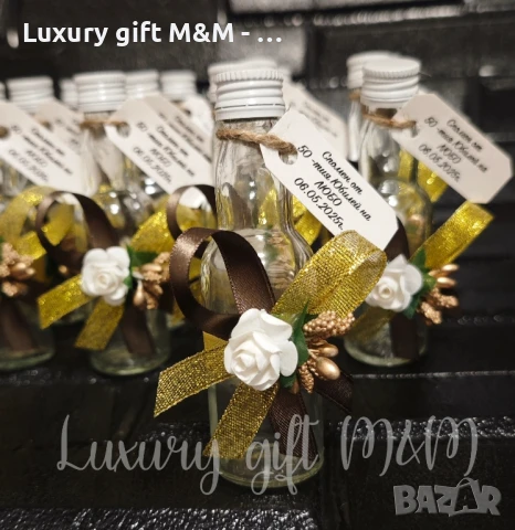 Подаръци за гости, подаръчета за гости, шишенца, снимка 6 - Подаръци за сватба - 36080258
