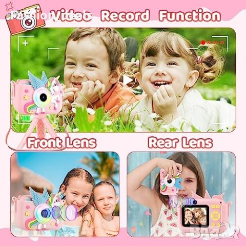 Нов детски фотоапарат Компактна видеокамера за деца начинаещи видео с трипод, снимка 2 - Камери - 41916725