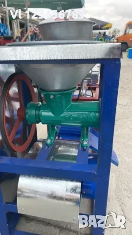 Алуминиева месомелачка №32+стойка с плот и фуния на колела +мотор 2,2 kW, снимка 5 - Месомелачки - 53817391