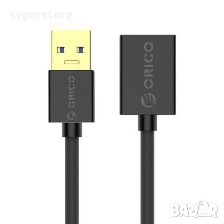 Кабел USB3.0 Удължител Мъжко - женско 2м Orico U3-MAA01-20-BK3 Черен Cable USB3.0 type A-A M/F,2m, снимка 3 - Кабели и адаптери - 35700964