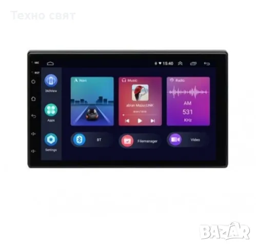 АНДРОИД Мултимедия Универсална 2 din 7 инча carplay GPS, снимка 4 - Аксесоари и консумативи - 48918360