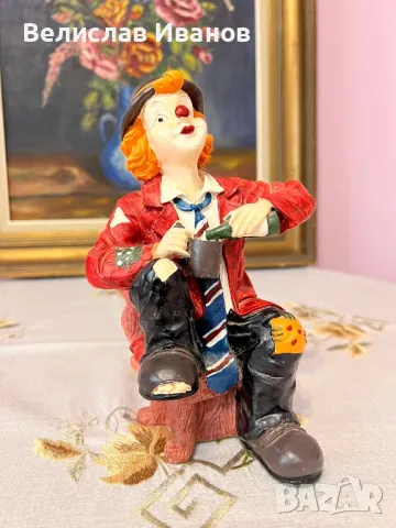 Винтидж фигура на клоун в отлично състояние., снимка 7 - Колекции - 49670577