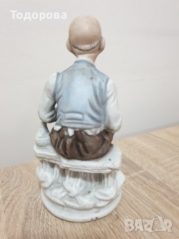 Порцеланова фигура на старец с лула, снимка 4 - Антикварни и старинни предмети - 41439615