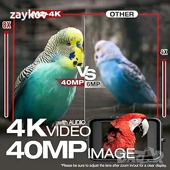 Бинокъл GeowFiiTech 4K за нощно виждане, мини очила за нощно виждане, снимка 6 - Друга електроника - 49634857