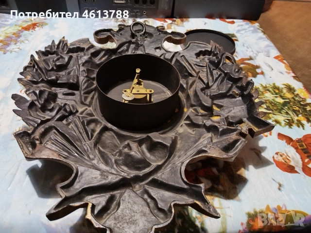 Голям чугунен часовник, снимка 9 - Антикварни и старинни предмети - 52003740