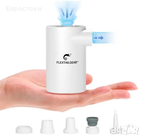 Преносима въздушна помпа FLEXTAIL GEAR EVO, електрическа мини въздушна помпа, вакуумна помпа, 4.5 kP