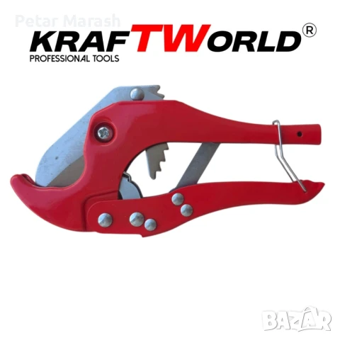 Поялник за полипропиленови тръби Ф20–63 мм KraftWorld 2500W Лепачка за ППР + ножица и ръкавици, снимка 8 - Поялници и запояване - 51066103