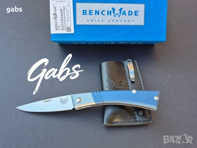Сгъваем нож Benchmade SUCCESSOR 315 с кожен калъф, снимка 6 - Ножове - 53827885