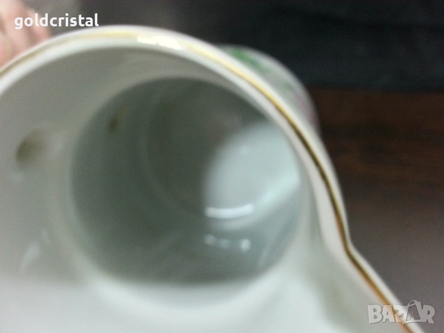 Стар български порцелан кана , снимка 4 - Антикварни и старинни предмети - 53866191
