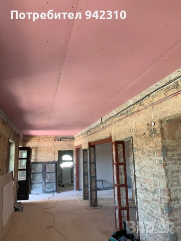 Сухо строителство,монтаж на гипсокартон,шпакловка и машинно боядисване, снимка 13 - Монтажи - 53270084