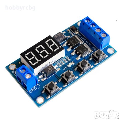 Реле за време, MOS интеграли, дисплей, 5-36V, 15A, XY-J04, снимка 1