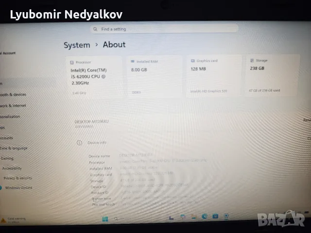 Lenovo E560 Intel core i5 , снимка 8 - Лаптопи за дома - 56341267