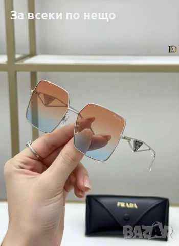 Prada Слънчеви Очила С UV400 Защита С ПОДАРЪК🎁Калъф И Кутия Прада - Различни Цветове Код SK182, снимка 3 - Слънчеви и диоптрични очила - 52518435