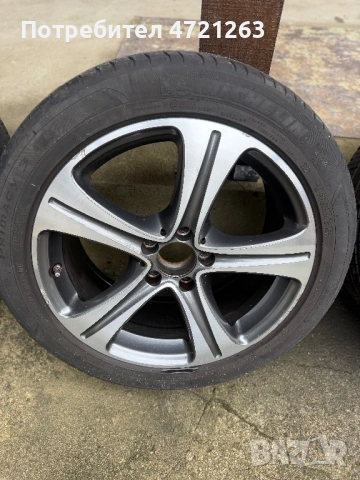 Джанти с гуми в добро състояние 8j*18H2. ET43.  5*112, снимка 4 - Гуми и джанти - 53249678