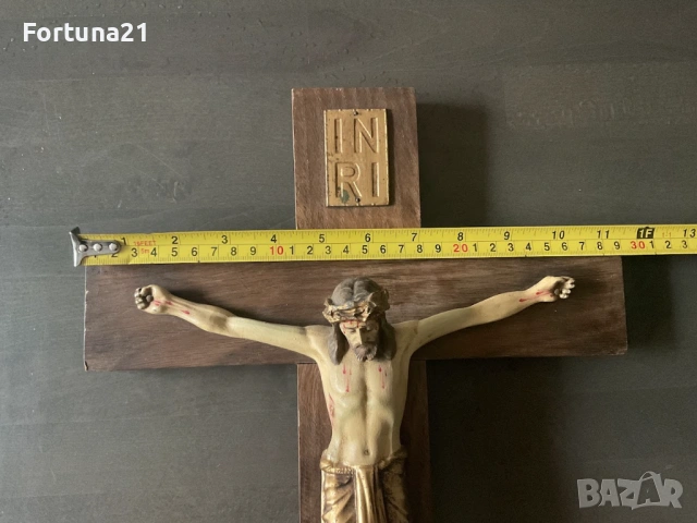 Дървен Кръст с Исус Христос, снимка 5 - Икони - 53658231